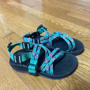 Chaco sandals with straps kids size 13 with summer time colors